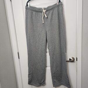 3/$25 Lands' End Gray Pull-On Jogger Pants with Drawstring